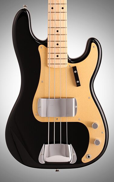 Fender American Vintage '58 Precision Electric Bass, Maple Fingerboard with Case, Body Straight Front