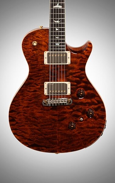 PRS Paul Reed Smith P245 Wood Library Quilt Top Electric Guitar (with Case), Body Straight Front