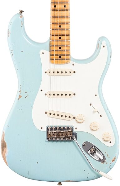 Fender Custom Shop '58 Heavy Relic Stratocaster Electric Guitar (with Case), Body Straight Front