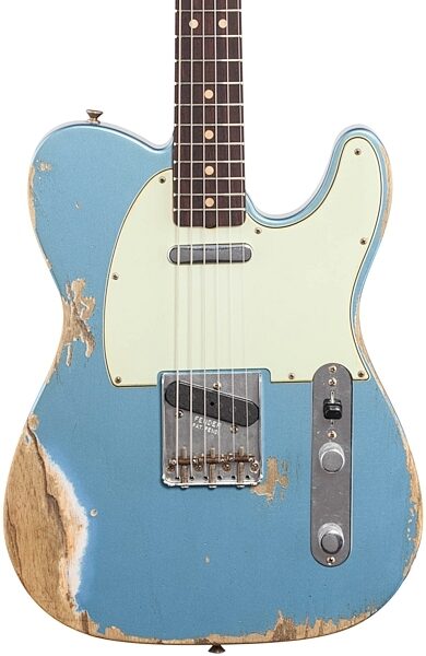 Fender Custom Shop '63 Heavy Relic Telecaster Electric Guitar (with Case), Body Straight Front