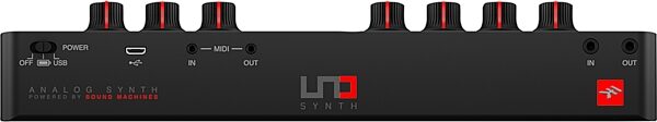 IK Multimedia UNO Synth Portable Analog Monophonic Synthesizer, Action Position Back