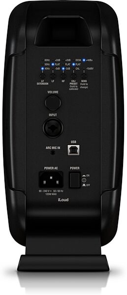 IK Multimedia iLoud MTM Powered Studio Monitor, Black, Single Speaker, Rear