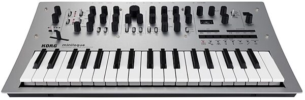 Korg Minilogue Analog Polyphonic Synthesizer, 37-Key, Silver, Main