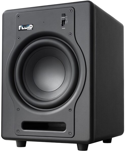 Fluid Audio F8S Powered Studio Subwoofer, Warehouse Resealed, Angle