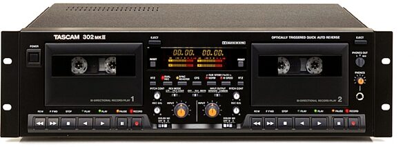 TASCAM 302MKII Pro Dual Cassette Deck, Main