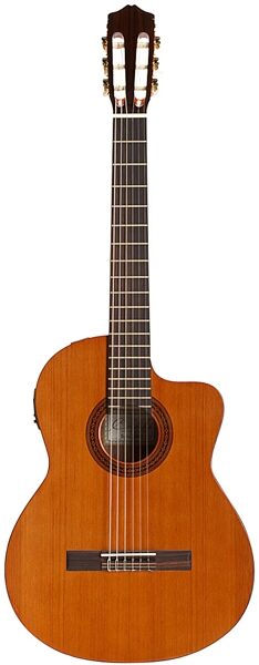 Cordoba C5-CET Thin-Body Classical Acoustic-Electric Guitar, Natural
