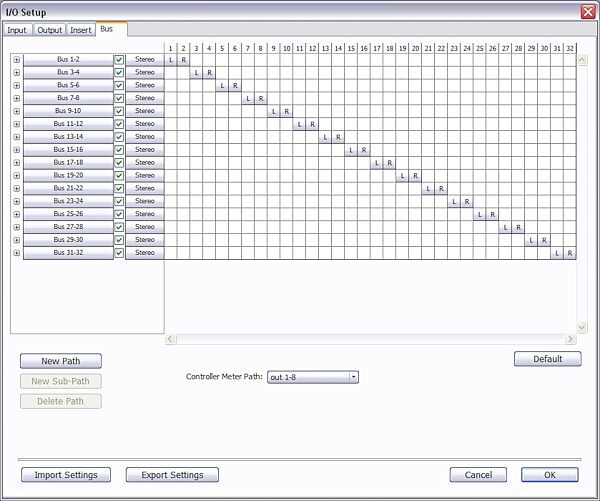 Digidesign Pro Tools LE Upgrade, Busses