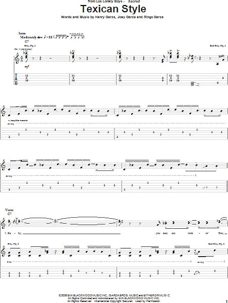 Texican Style - Guitar TAB, New, Main