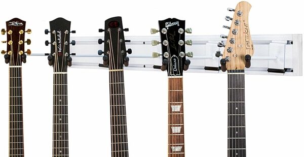 String Swing SW5RL 5 Guitar Wall Hanger, White, Action Position Back