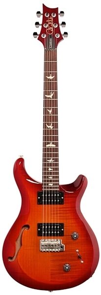 PRS Paul Reed Smith S2 Custom 22 Semi-Hollowbody Electric Guitar (with Gig Bag), Dark Cherry Sunburst