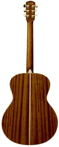 Bedell MB-17-G Orchestra Acoustic Guitar (with Gig Bag), Back--mb-17-g-3