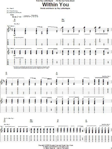 Within You - Guitar TAB, New, Main
