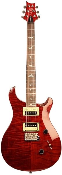 PRS Paul Reed Smith SE Custom 24 Electric Guitar (with Gig Bag), Scarlet Red