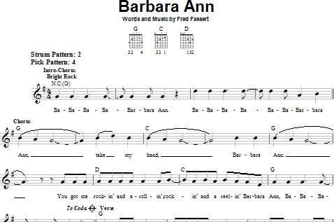 Barbara Ann - Easy Guitar, New, Main