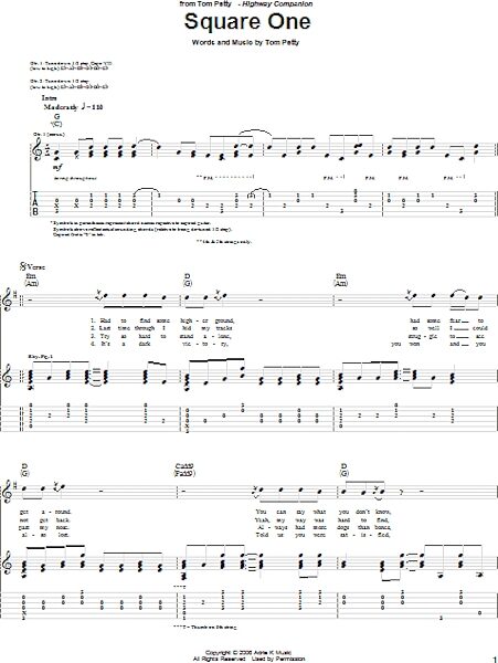 Square One - Guitar TAB, New, Main