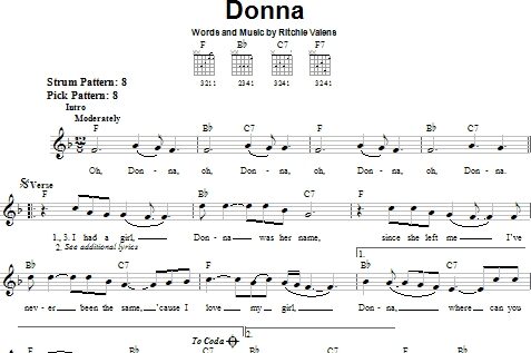 Donna - Easy Guitar, New, Main