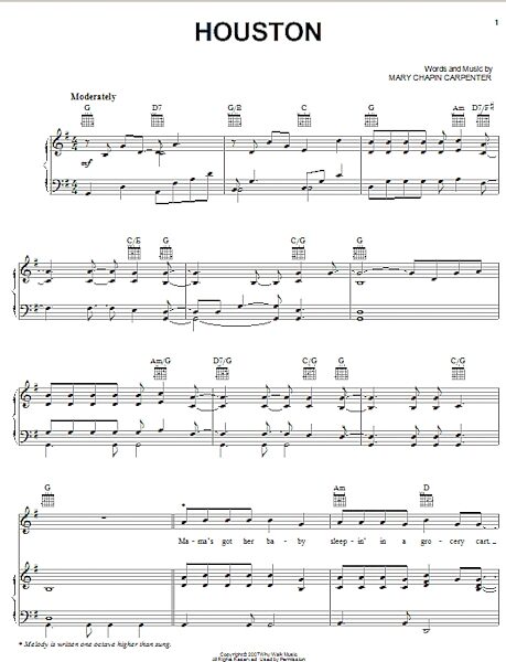 Houston - Piano/Vocal/Guitar, New, Main