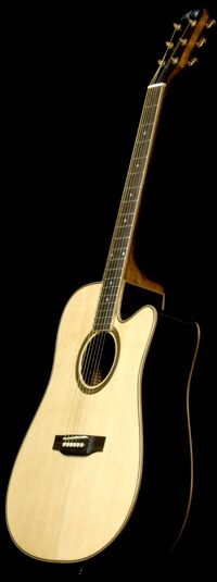 Great Divide SGD-28CE-G Dreadnought Acoustic-Electric Guitar (with Gig Bag), Main--sgd-28c-g-1