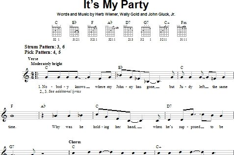 It's My Party - Easy Guitar, New, Main