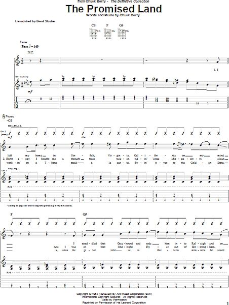 The Promised Land - Guitar TAB, New, Main