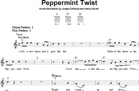 Peppermint Twist - Easy Guitar, New, Main
