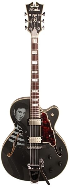 D'Angelico Limited Edition Elvis Presley EXL-175 Hollowbody Electric Guitar (with Case), Angle