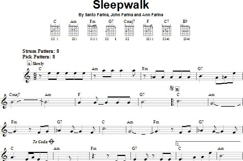 Sleepwalk - Easy Guitar, New, Main