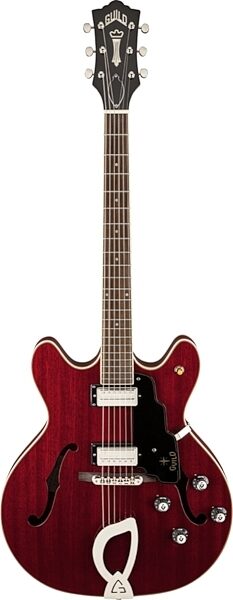 Guild Starfire IV Semi-Hollowbody Electric Guitar with Case, Cherry Red