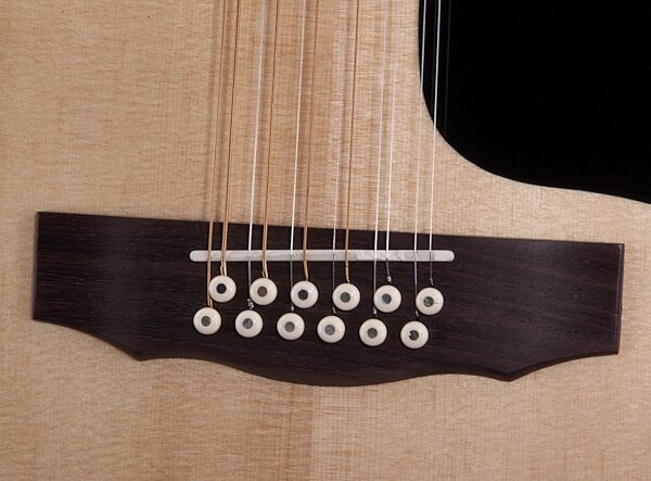 Guild F-1512 Jumbo Acoustic Guitar (12-String with Case), Bridge