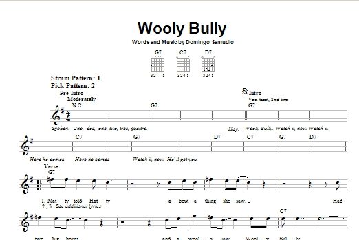 Wooly Bully - Easy Guitar, New, Main