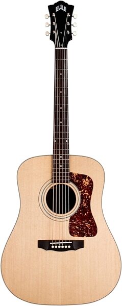 Guild D-50 Standard Dreadnought Acoustic Guitar, Natural, Action Position Front