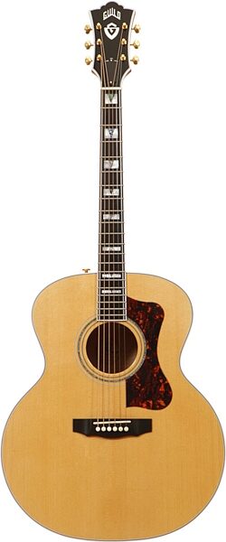 Guild F50 Jumbo Acoustic Guitar (with Case), Blonde Front