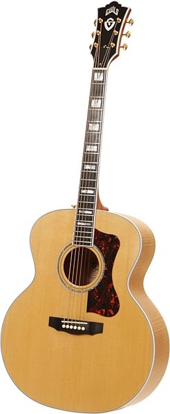Guild F50 Jumbo Acoustic Guitar (with Case), Blonde Right Side