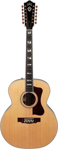 Guild F-512 Jumbo Acoustic Guitar (with Case, 12-String), Natural