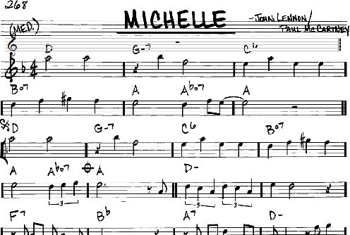 Michelle - Real Book - Melody/Chords, New, Main