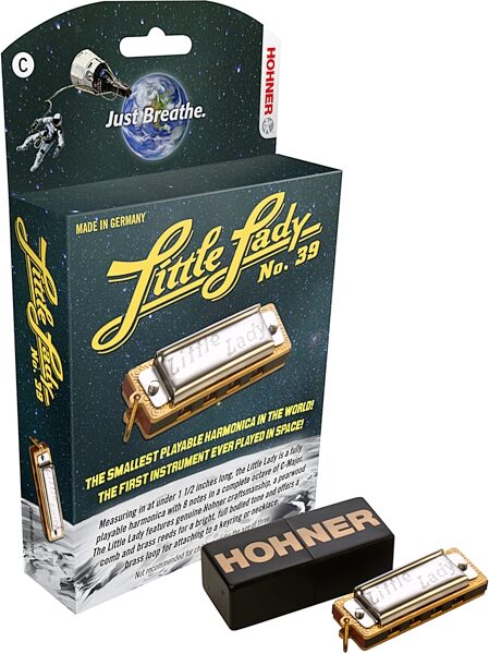 Hohner 39BX Little Lady Mini Harmonica, Action Position Back