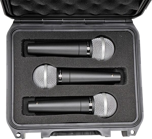 SKB 3i Waterproof Series Microphone Case, Fits 3 Microphones, 3I-0907-MC3, Detail