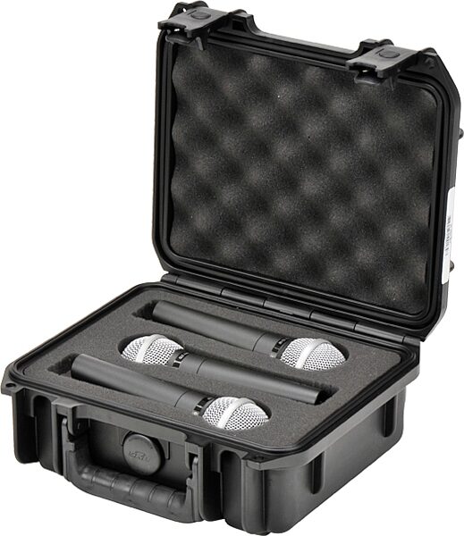 SKB 3i Waterproof Series Microphone Case, Fits 3 Microphones, 3I-0907-MC3, Angle