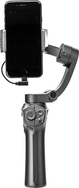 Benro 3XS Handheld Gimbal for Smartphone with Saramonic SmartMic Mini Microphone, In Use