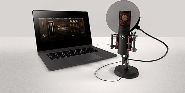Antelope Audio Edge GO USB-Powered Multi-Pattern Modeling Microphone, New, Action Position Front