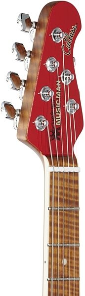 Ernie Ball Music Man Cutlass BFR Electric Guitar (with Case), Headstock Left Front