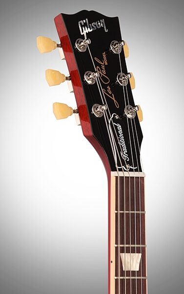Gibson Limited Edition 2014 Les Paul Traditional 1 Flametop AAA Plus Electric Guitar (with Case), Headstock Left Front