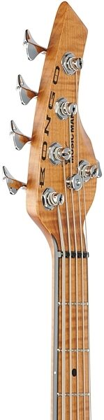Ernie Ball Music Man BFR Bongo 5HH Electric Bass, 5-String (with Case), Headstock Left Front