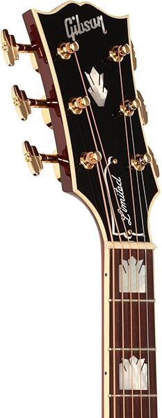 Gibson 2017 Limited Edition SJ-200 Acoustic-Electric Guitar, Wine Red (with Case), Headstock Left Front