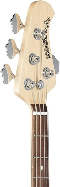 Ernie Ball Music Man Short Scale StingRay Electric Bass (with Case), Headstock Left Front