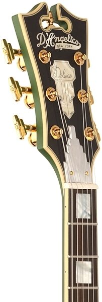 D'Angelico Limited Edition Deluxe DC Stairstep Electric Guitar (with Case), Headstock Left Front