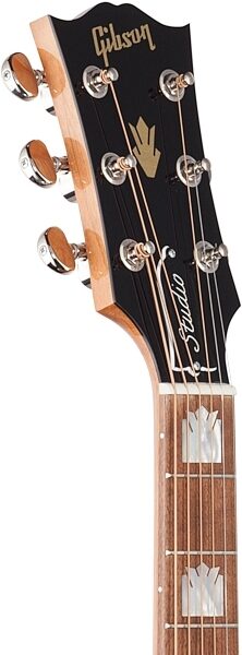 Gibson SJ-200 Studio Jumbo Acoustic-Electric Guitar (with Case), Headstock Left Front
