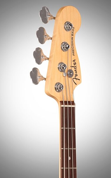 Fender American Elite Precision Electric Bass (Rosewood, with Case), Headstock Left Front
