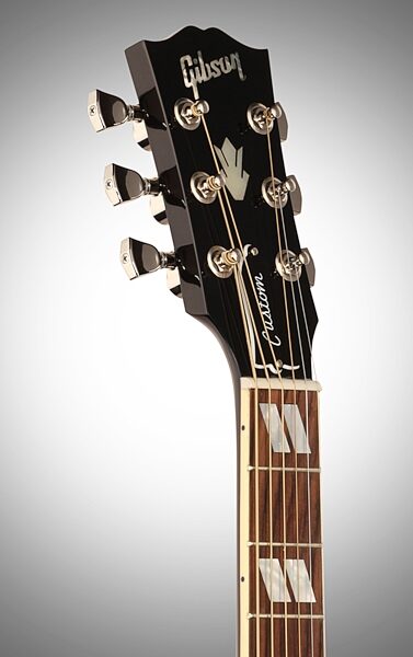 Gibson Limited Edition J-185 Jumbo Acoustic-Electric Guitar (with Case), Headstock Left Front