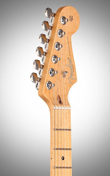Fender Select Port Orford Cedar Stratocaster Electric Guitar (with Case), Headstock Left Front